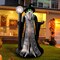 GOOSH 8.5FT Inflatable Wizard with Staff – Light-Up Halloween Yard Decoration